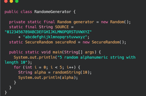 Unique Alphanumeric String